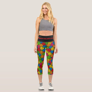Leggings Capri Juego de balanza de aliento de yoga de bolas