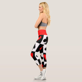 Leggings Capri Juego de cartas