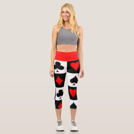 Leggings Capri Juego de cartas
