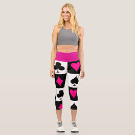 Leggings Capri Juego de cartas