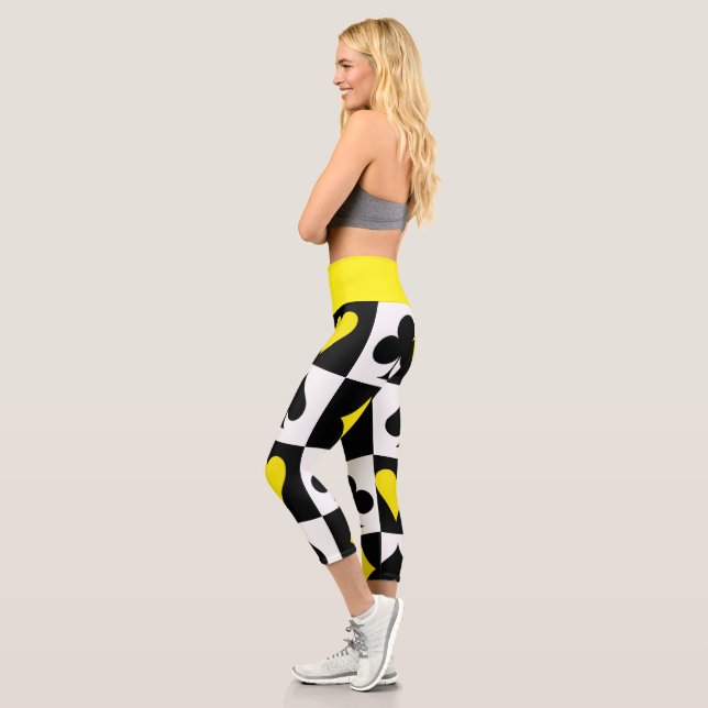 Leggings Capri Juego de cartas (Izquierda)