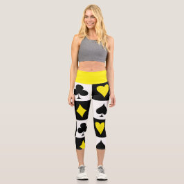 Leggings Capri Juego de cartas