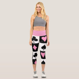 Leggings Capri Juego de cartas