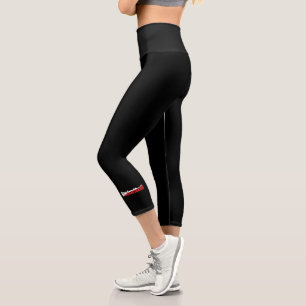 Leggings Capri Jugador de Baloncesto Abstracto Swish - Arte de Pa