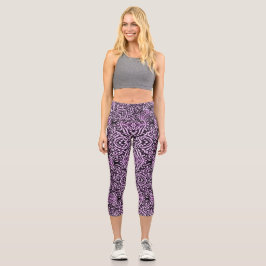 Leggings Capri Jungla púrpura