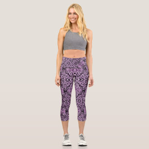 Leggings Capri Jungla púrpura
