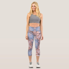 Leggings Capri Kaleidoscope azul y rosa helado