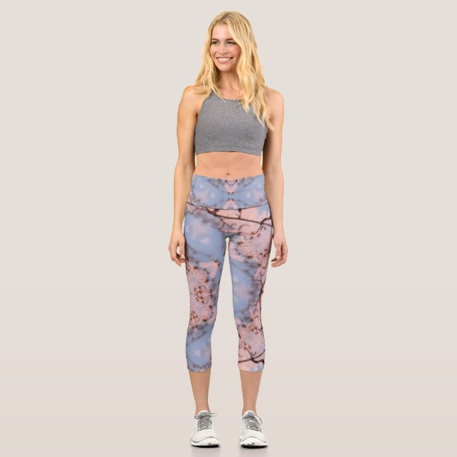 Leggings Capri Kaleidoscope azul y rosa helado (Anverso)