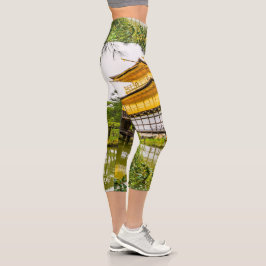 Leggings Capri Kinkaku-ji, el pabellón dorado, Kioto