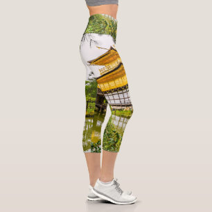 Leggings Capri Kinkaku-ji, el pabellón dorado, Kioto