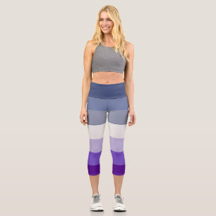 Leggings Capri La bandera del orgullo lésbico carnicero de Slippe