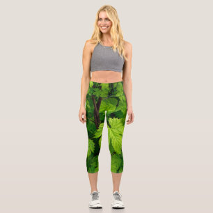 Leggings Capri La belleza de la naturaleza de las viñas verdes