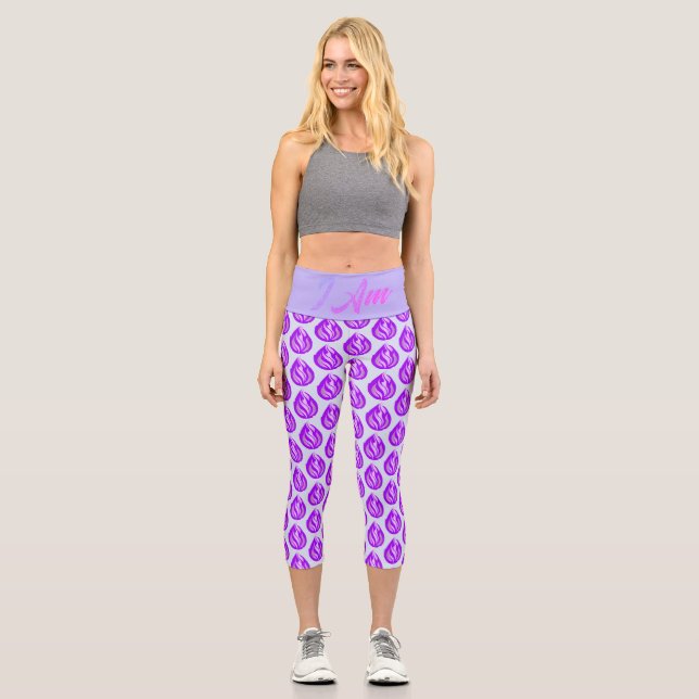 Leggings Capri La Llama Violeta Sagrada - Yo Soy (Anverso)