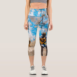 Leggings Capri La música es la medicina de la mente