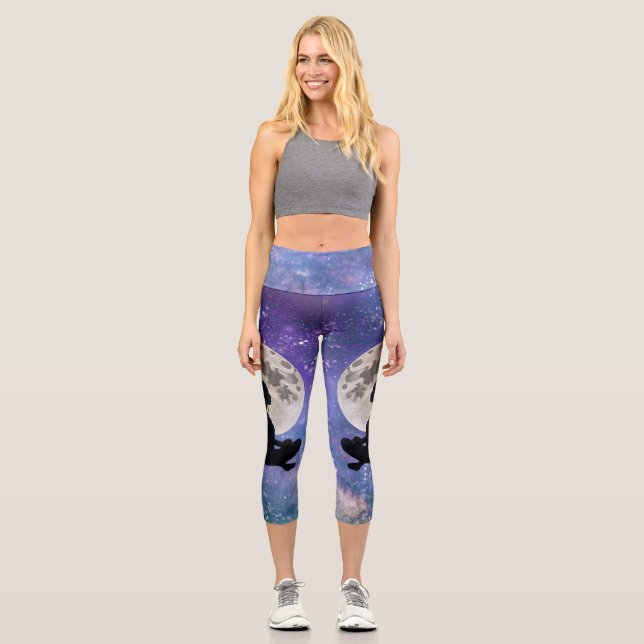 Leggings Capri La serenidad lunar de la armonía (Anverso)