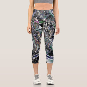 Leggings Capri Laceraciones en el tiempo