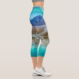 Leggings Capri Lago Tekapo y Alpes del Sur, Nueva Zelandia