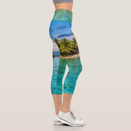 Leggings Capri Laguna de Bora Bora