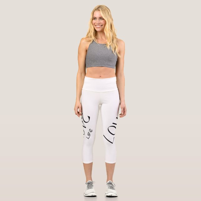 Leggings Capri Larga vida - Amar la vida (Anverso)