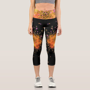 Leggings Capri Las estrellas explotan - fractal,