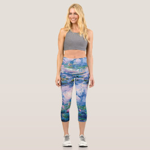 Leggings Capri Las lacrimógenas de agua de Monet