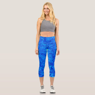 Leggings Capri Las olas en una piscina azul sobre capris