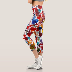 Leggings Capri Las piernas de tres cuartos de longitud de las muj