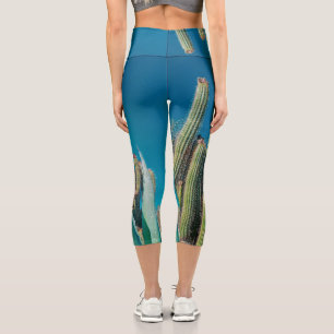 Leggings Capri Las plantas de cactus del desierto de África temen