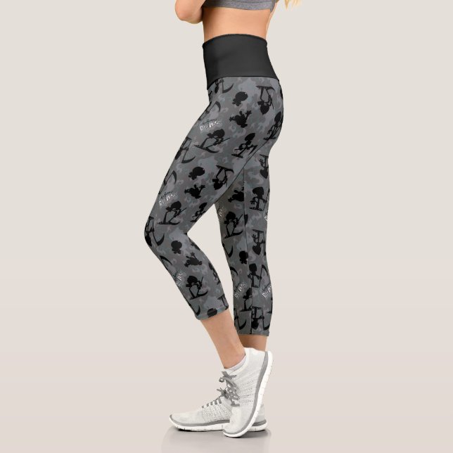 Leggings Capri Las tristes aventuras de Billy & Mandy Pattern (Izquierda)