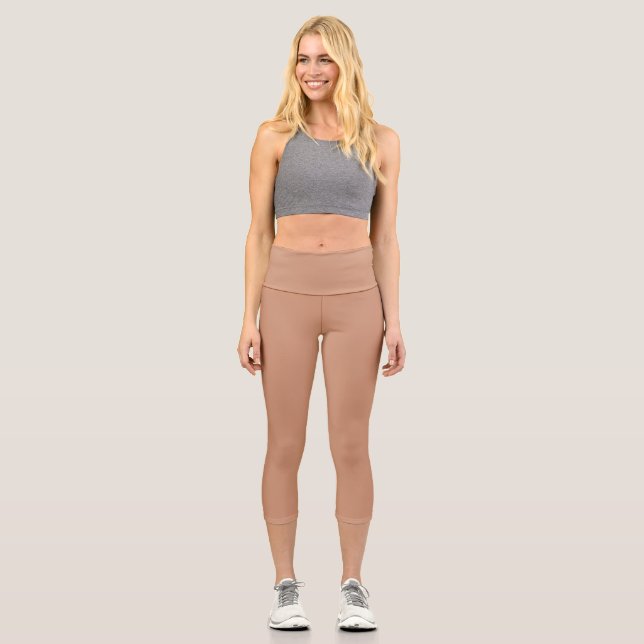 Leggings Capri Latón antiguo (color sólido) (Anverso)