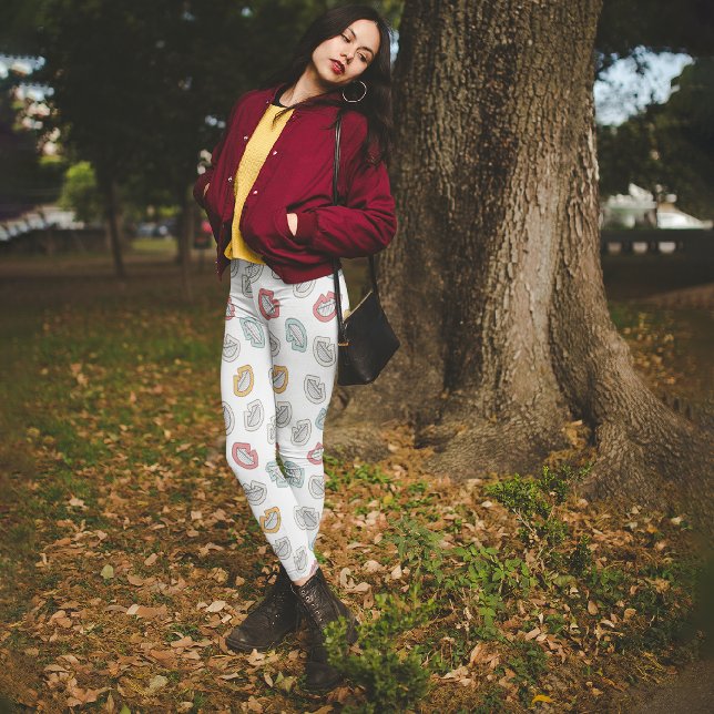Leggings Capri Laugh Doodle (Subido por el creador)