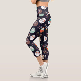 Leggings Capri Lazy Sloth