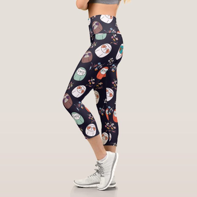 Leggings Capri Lazy Sloth (Izquierda)