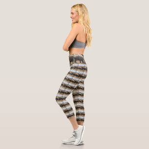 Leggings Capri Lección de vida de Rhinoceros del Bebé,