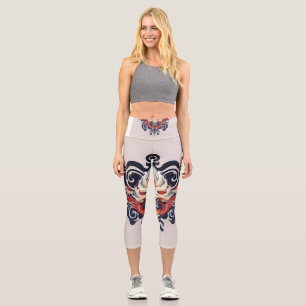 Leggings Capri Leggencias animales míticas chinas