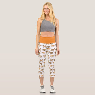 Leggings Capri Leggencias de diseño de ovinos de Islandia