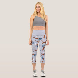 Leggings Capri Leggins Capri yoga colección Animals Outer Space