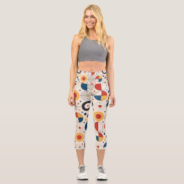 Leggings Capri Leggins diseño geométrico