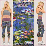 Leggings Capri LEGISLACIONES DE ESTILO CAPRI -Lillies de agua" -C<br><div class="desc">Una imagen de "Water Lillies" de Claude Monet aparece en estas coloridas Leggings. Disponible en cinco tamaños para mujeres (XS, S, M, L, XL). Consulte la descripción "Acerca de este producto" a continuación para obtener información general sobre el tamaño y el producto. La imagen cubre el par completo de leggings...</div>