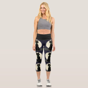 LEGGINGS CAPRI LEGISLACIONES DE YOGA DE CAPRI DE ALTO DESPERDICIO