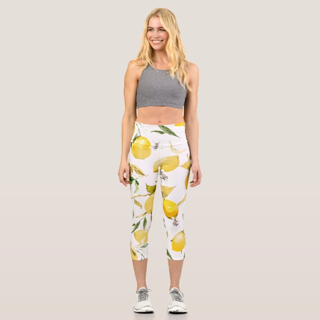 Leggings Capri Lemones acuarelas 17 (Anverso)