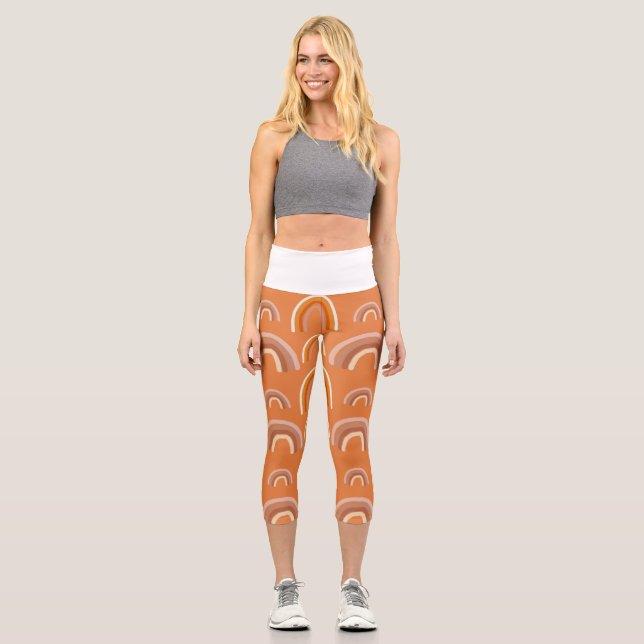 Leggings Capri Lenguaje de flor (Anverso)
