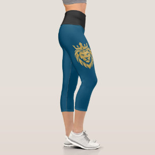 Leggings Capri León con Corona - Estilo Oro 3