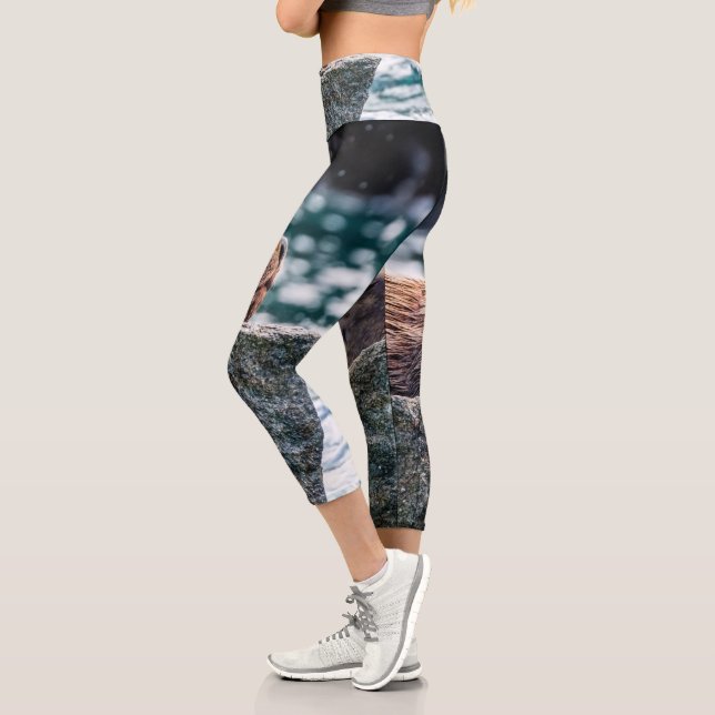 Leggings Capri León Marítimo En La Bahía De Resurrección, Alaska (Izquierda)