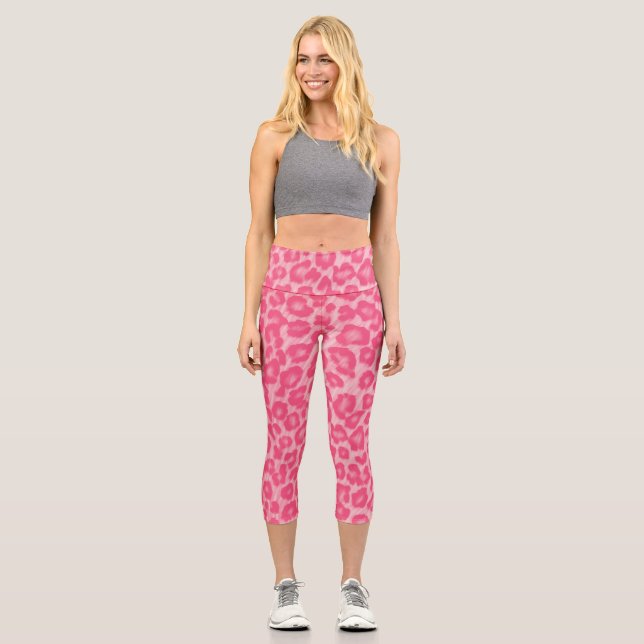 Leggings Capri Leopard Rubor (Anverso)