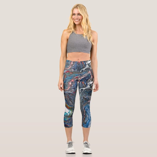 Leggings Capri Letradas Capri de talla alta por Laurie (Anverso)