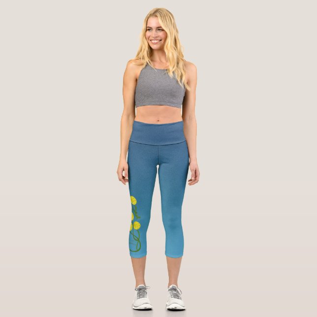 LEGGINGS CAPRI LETRAS DE CAPRI DE PICKLEBALL (Anverso)
