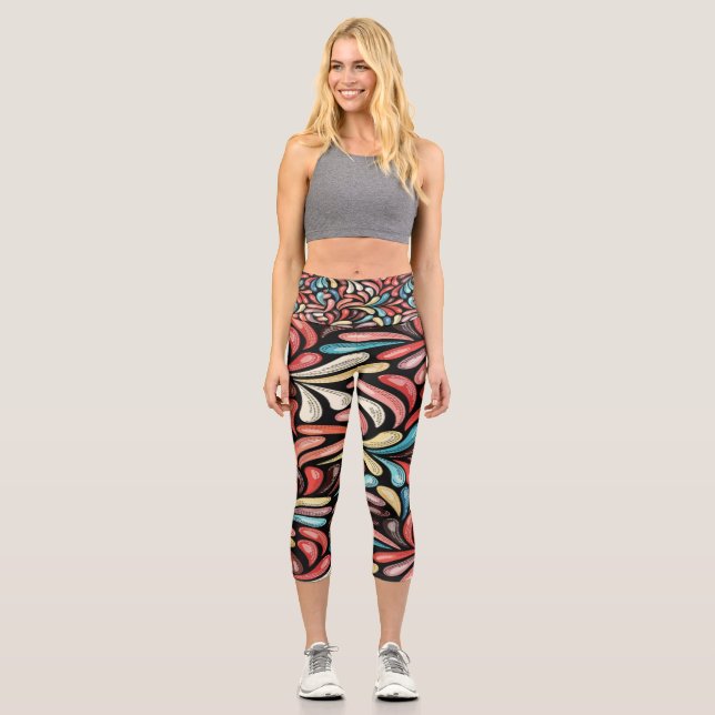 Leggings Capri Leyenda Capris de alta descarga (Anverso)