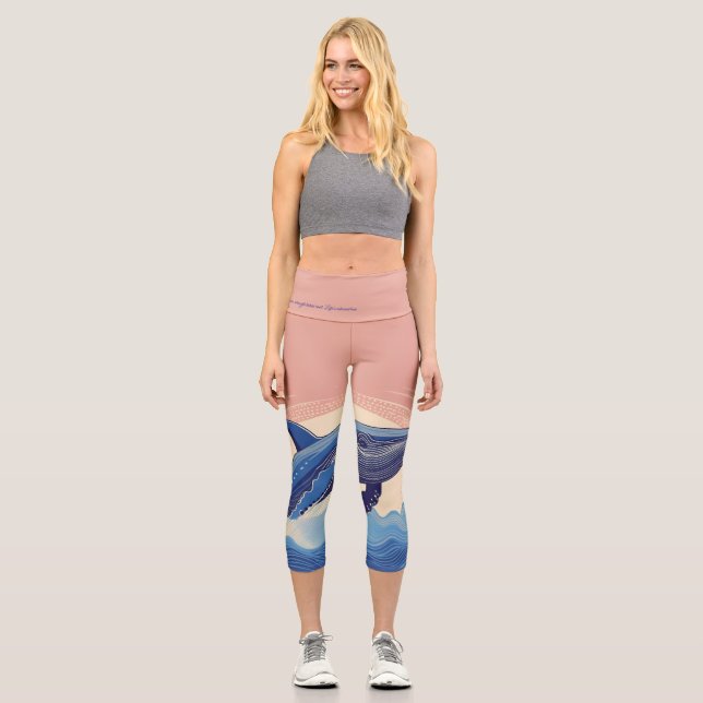 Leggings Capri Leyenda de ballena bailarina capri (Anverso)