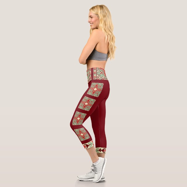Leggings Capri Leyendas Capri de Arte Popular Armenio 2 (Izquierda)
